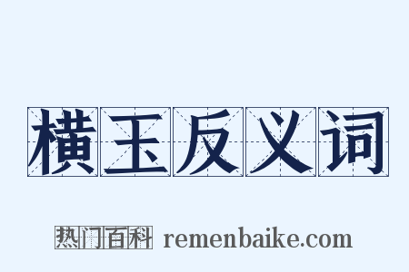 横玉反义词是什么意思的图片
